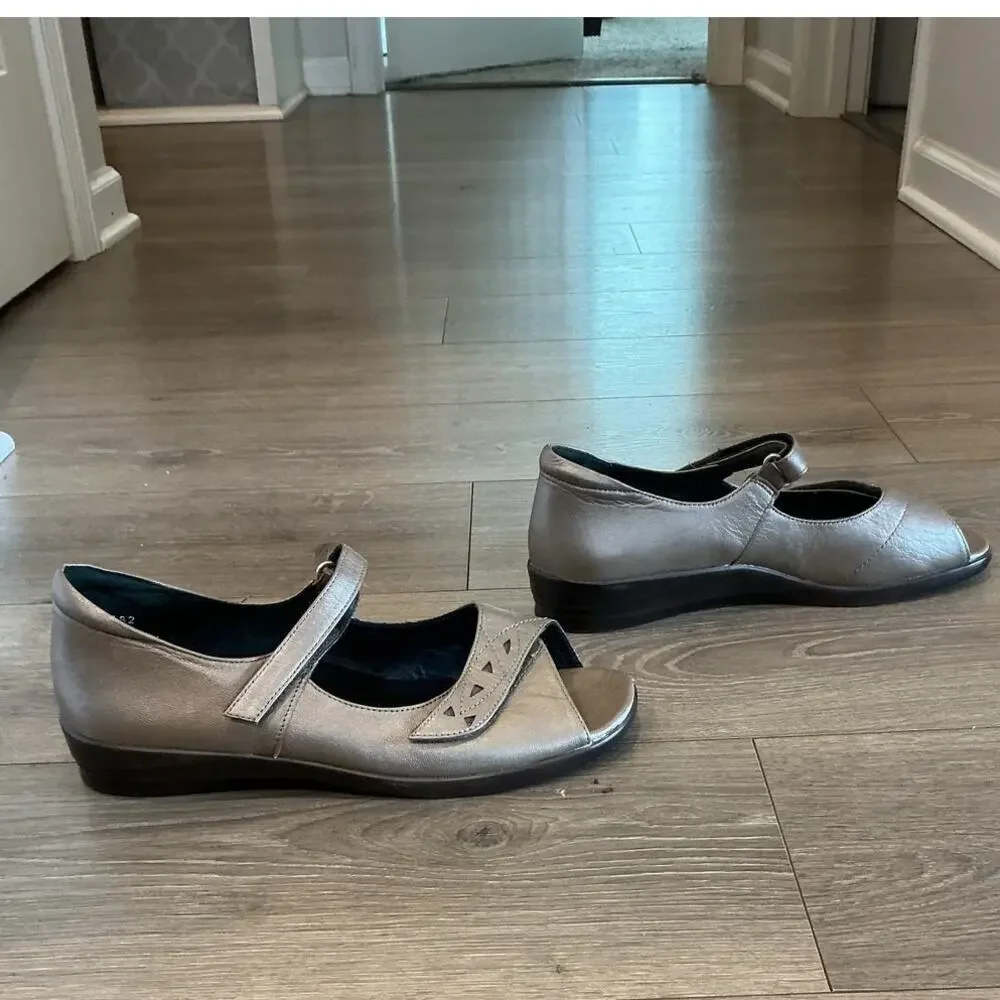 Ziera Womens Sandals‎ US 9.5 10 EU 41 Comfort Pewter Grey Boho Lagenlook Lagom